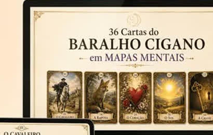 Mapa do Baralho Cigano — produto completo