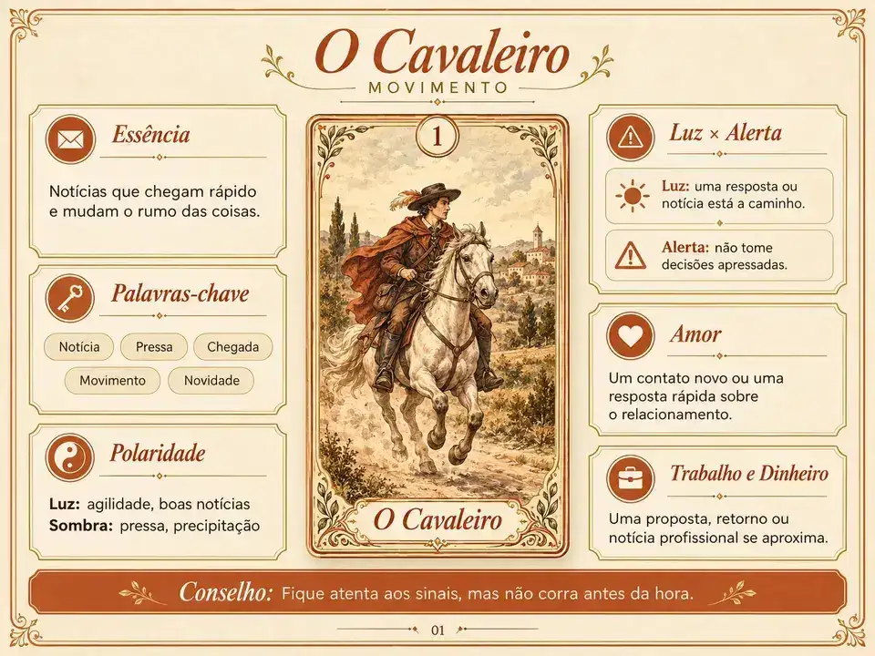 O mapa visual — Cavaleiro