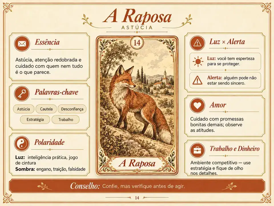 O mapa visual — Raposa
